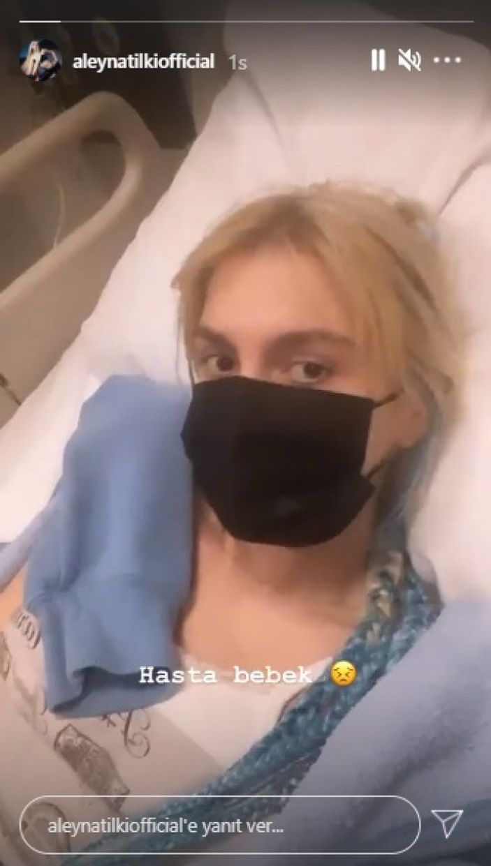 Annesi iyileşti, kendisi hastanelik oldu! Aleyna Tilki'den kötü haber...
