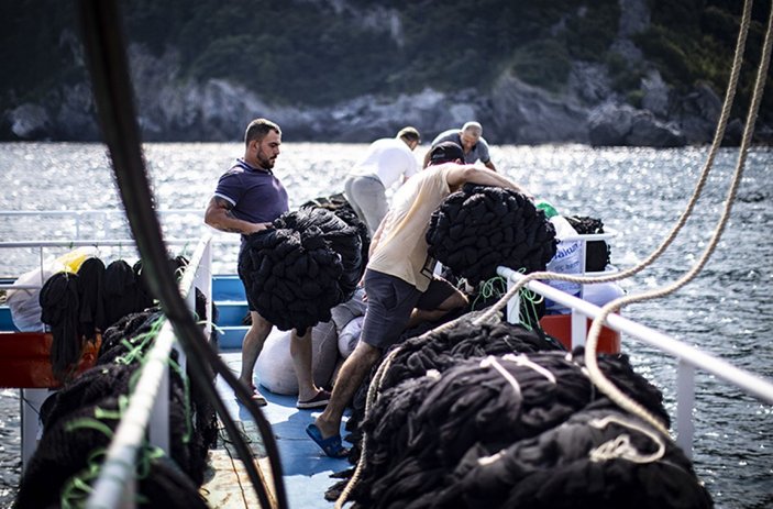 Balıkçıların denizde 5 günlük zorlu mesaisi