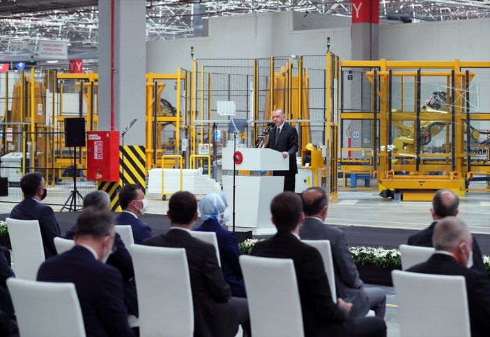 Cumhurbaşkanı Erdoğan Şişecam Polatlı Fabrikası açılışında