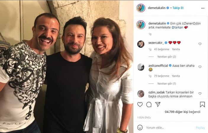 Demet Akalın, Megastar Tarkan'a seslendi! 'Dön artık memlekete'