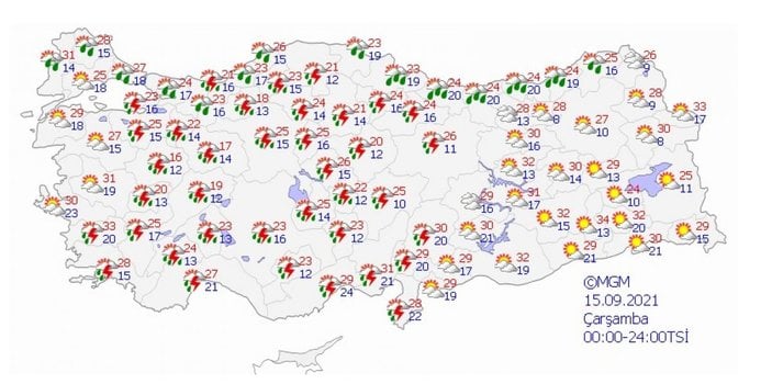 Meteoroloji uyardı: İstanbul'da şiddetli yağış bekleniyor