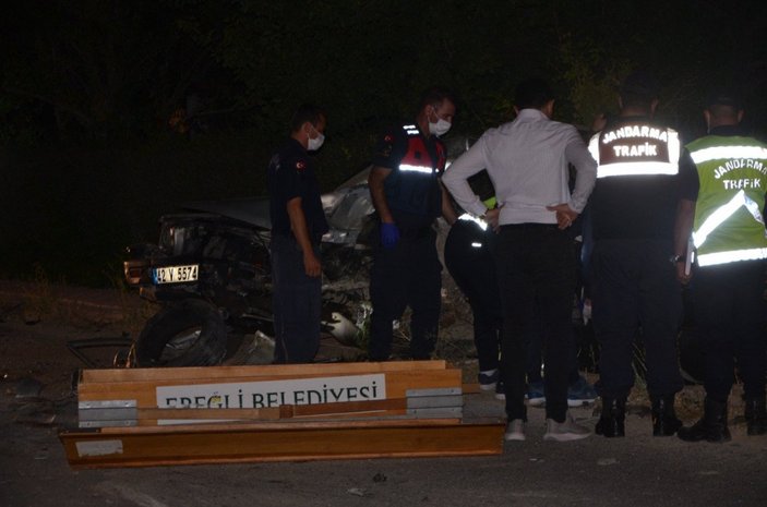 Konya'da hafif ticari araçla kamyonet çarpıştı: 1 ölü