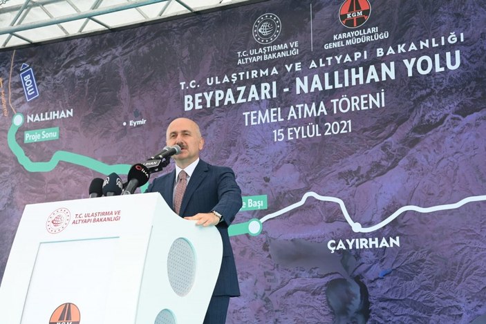 Adil Karaismailoğlu: Beypazarı-Nallıhan arasındaki süre 14 dakikaya inecek