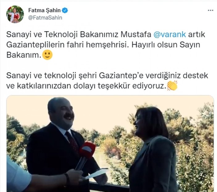 Mustafa Varank ile Fatma Şahin arasında esprili sohbet