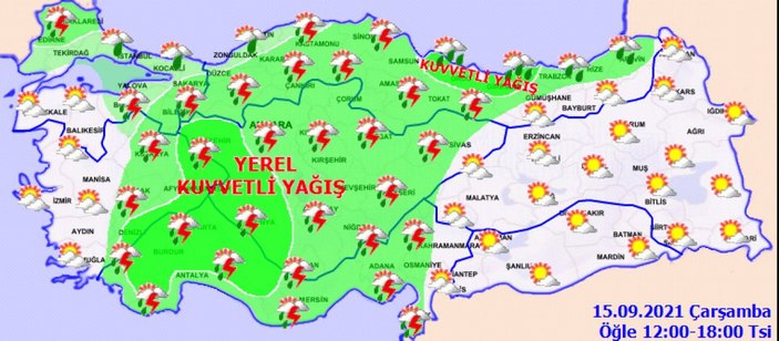 15 Eylül 2021: Bugün hava nasıl olacak?