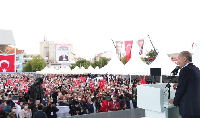 Cumhurbaşkanı Erdoğan, Kırşehir'de esnaf buluşmasında konuştu