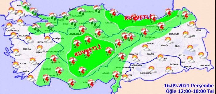 16 Eylül 2021: Bugün hava nasıl olacak?