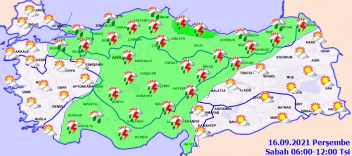 16 Eylül 2021: Bugün hava nasıl olacak?