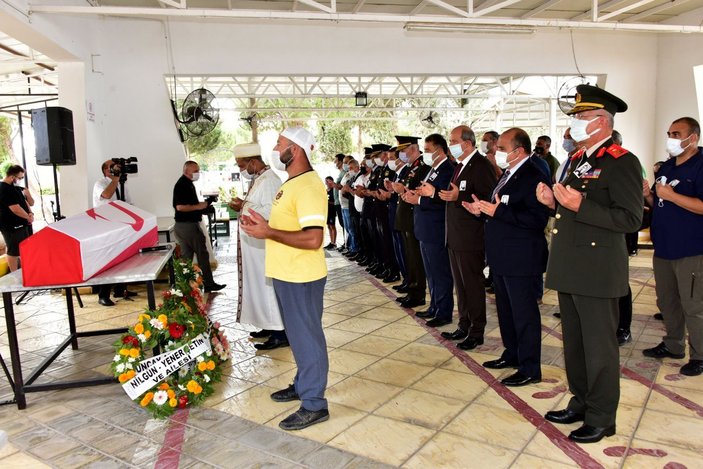 57 yıl sonra cenazesi Kıbrıs'a getirilen asker defnedildi