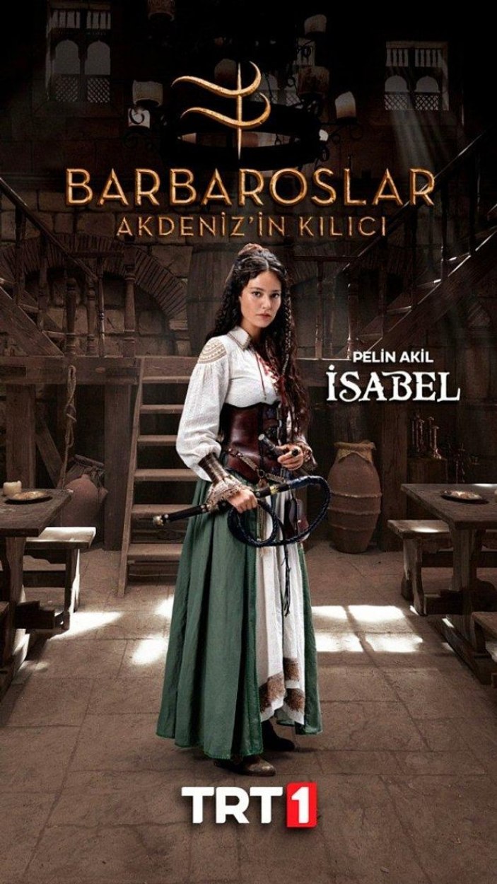 Pelin Akil kimdir? Barbaroslar: Akdeniz'in Kılıcı İsabel karakteri...