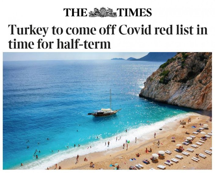 İngiltere, seyahat için Türkiye'yi kırmızı listeden çıkaracak