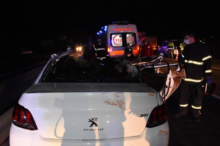 Aksaray'da düğün yolun kaza: 2 ölü, 4 yaralı