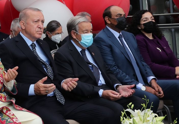 Antonio Guterres, Türkevi açılışında yapılan duaya el açtı