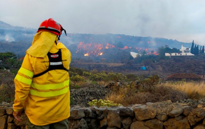 La Palma Adası'nda lavlar, evleri yuttu