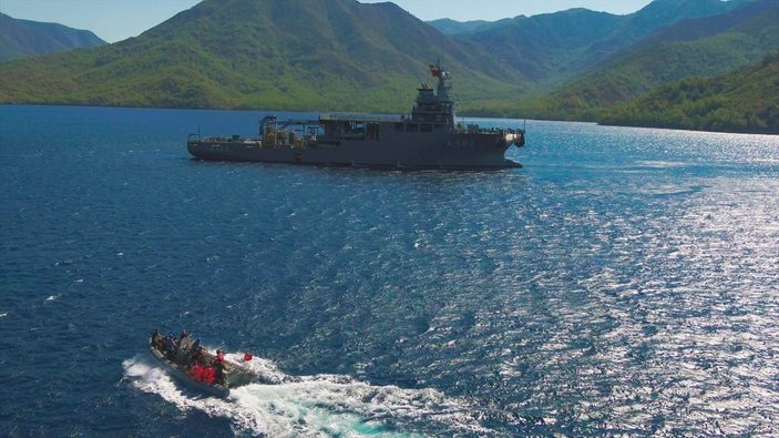Ege'de nefes kesen Kurtaran 2021 Denizaltı Arama Kurtarma Tatbikatı