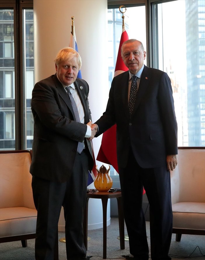 Cumhurbaşkanı Erdoğan, Boris Johnson'u kabul etti