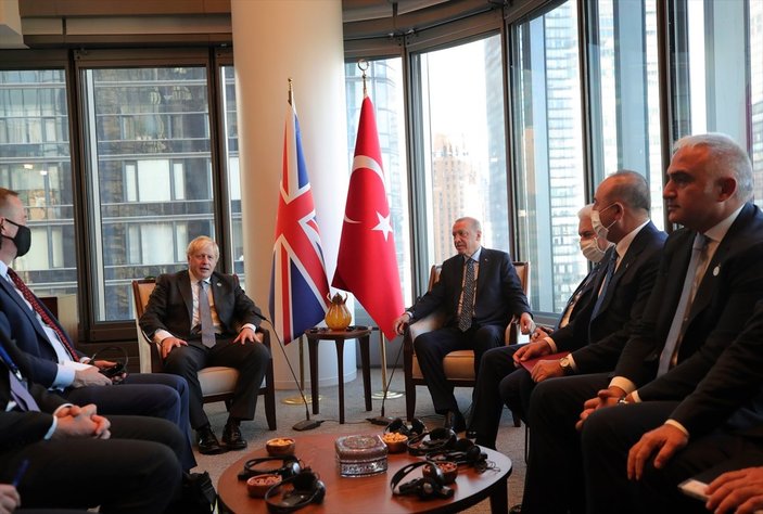 Cumhurbaşkanı Erdoğan, Boris Johnson'u kabul etti