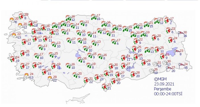 Türkiye soğuk ve yağışlı havanın etkisi altında