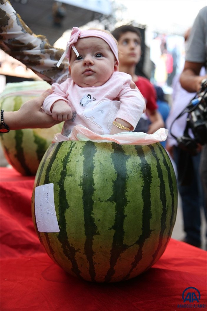 Diyarbakır'da karpuz festivalinin birincisi: 45 kilo 500 gram