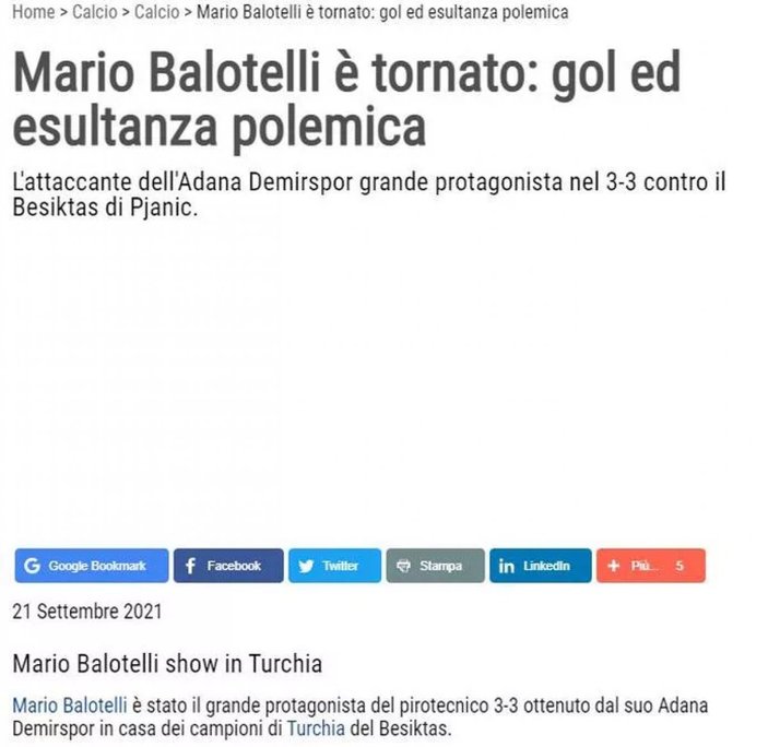 Balotelli'nin yaptığı hareket dünya basınında manşet oldu