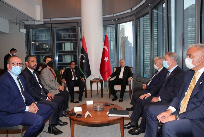 Cumhurbaşkanı Erdoğan, el-Menfi'yi ağırladı