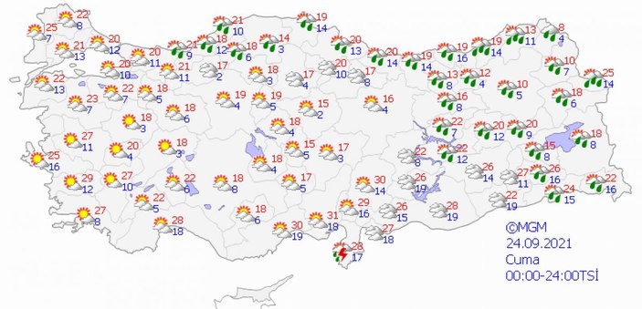 Meteoroloji birçok il için sağanak uyarısı yaptı