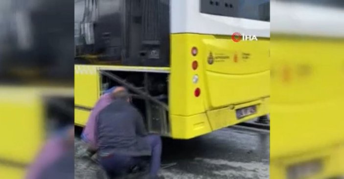 Gaziosmanpaşa’da İETT otobüsü arızalandı