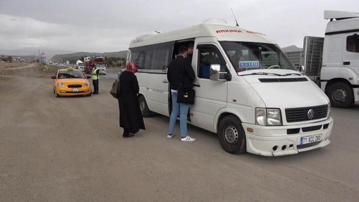 Kırıkkale'de koronavirüslü yolcu taşıyan sürücünün bahanesi ekipleri şaşırttı