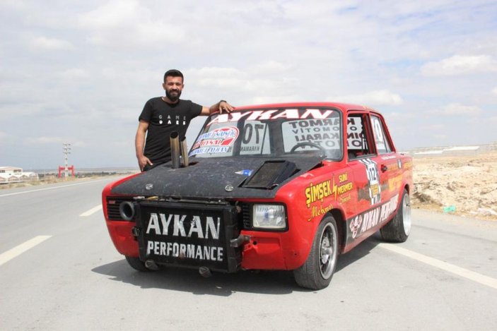 Karaman'da 20 yıl sonra bulduğu aracını modifiye ederek yarışlara katıldı