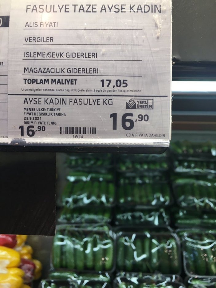 Zincir marketlerde sebzeler toplam maliyetin altına satılıyor iddiası