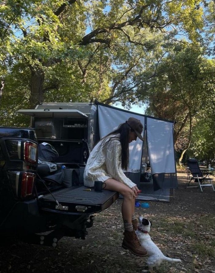 Yasemin Özilhan, karavan tatilinde