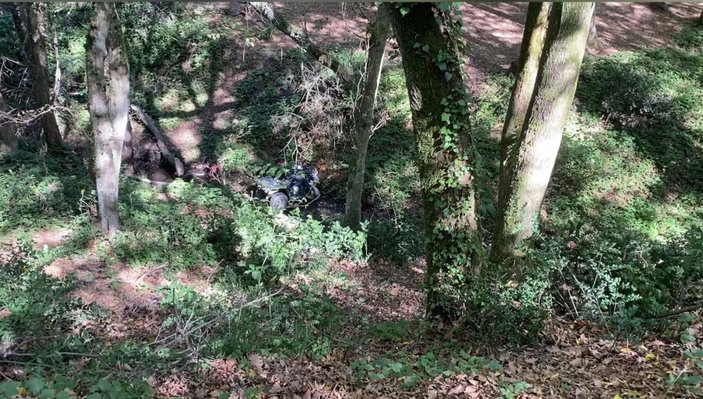 Sarıyer'de turistlerin ATV kazası