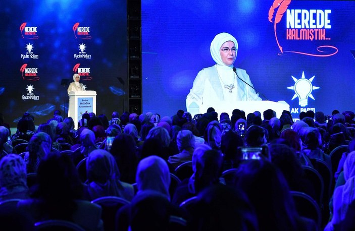 Emine Erdoğan: Eğitimleri yarıda kalan kadınlarımız okula devam edecek