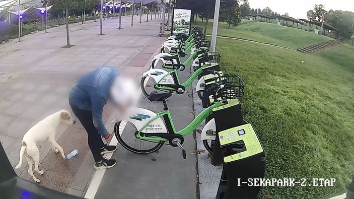 İ Kocaeli'deki şahıs, kiralık bisikletlerin tekerlerini patlattı