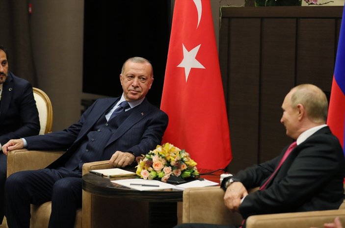 Cumhurbaşkanı Erdoğan'ın Putin'le görüşmesi sona erdi