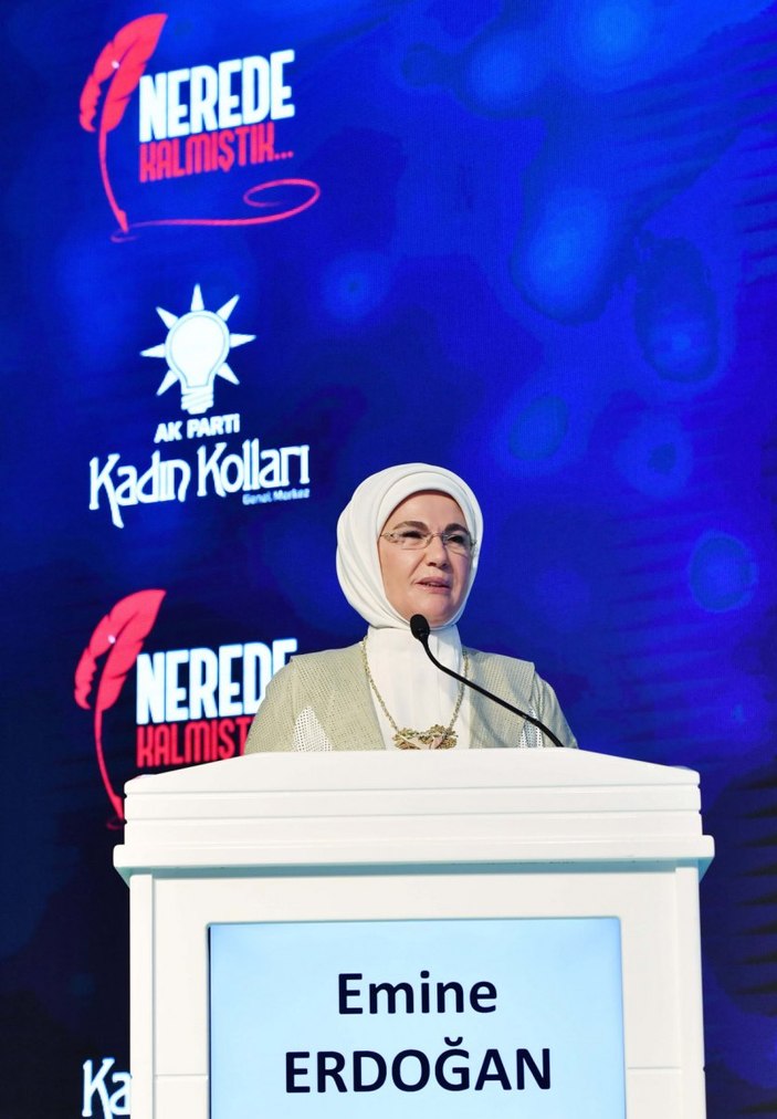 Emine Erdoğan: Eğitimleri yarıda kalan kadınlarımız okula devam edecek