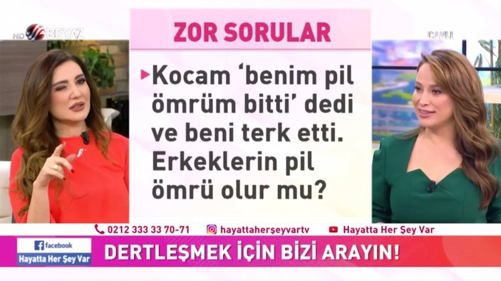 Nur Viral’e seyirciden şaşırtan soru: Erkeklerin pil ömrü olur mu