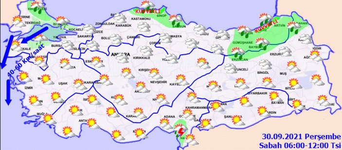 30 Eylül 2021: Bugün hava nasıl olacak?