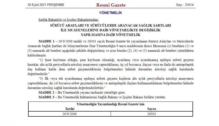Sürücü adayları dikkat: Sağlık şartları değişti! İşte yeni yönetmelik...