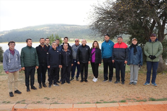 Kemal Kılıçdaroğlu, Abant Gölü'nde yürüyüş yaptı