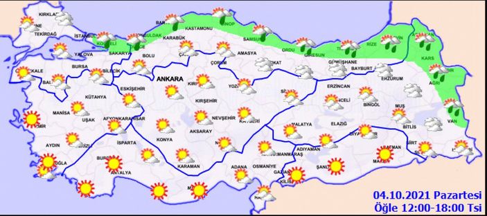 4 Ekim 2021: Bugün hava nasıl olacak?