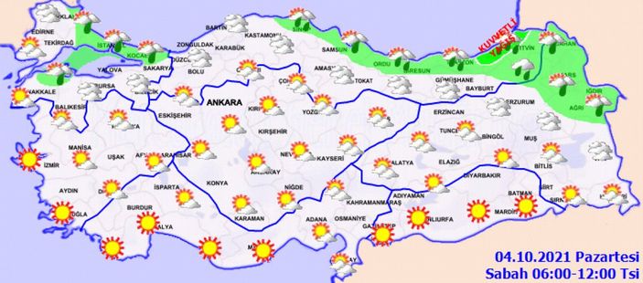 4 Ekim 2021: Bugün hava nasıl olacak?