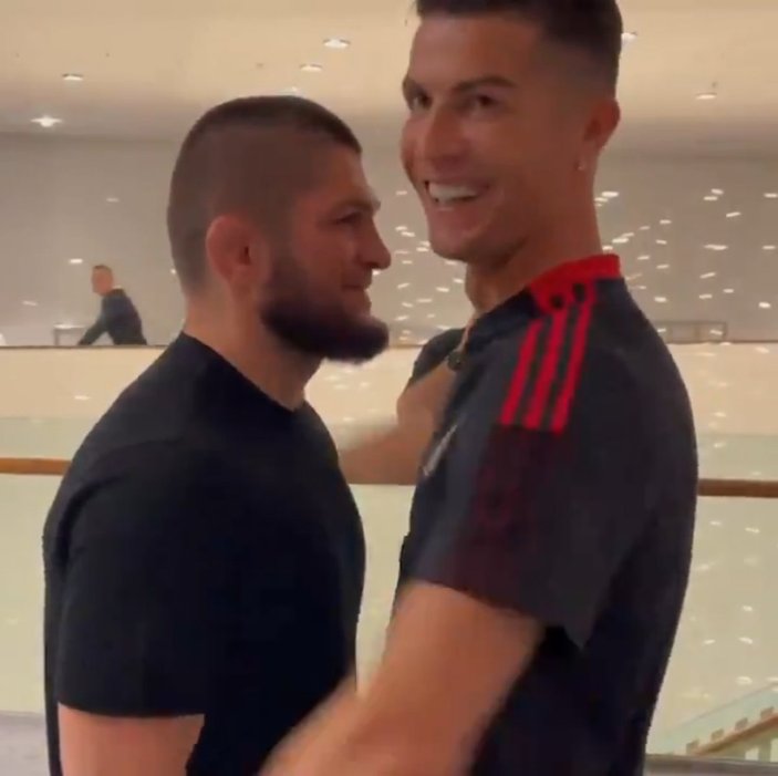 Khabib ile Ronaldo'nun eğlenceli anları