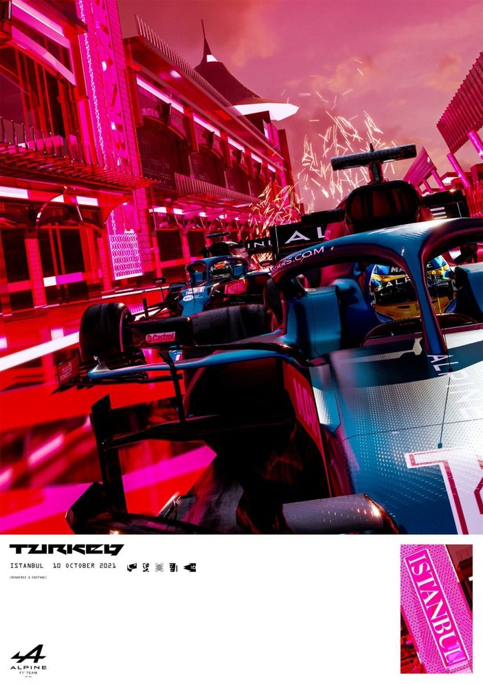 F1 takımlarından Türkiye Grand Prix'sine özel posterler