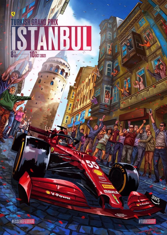 F1 takımlarından Türkiye Grand Prix'sine özel posterler