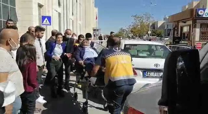 Konya’da, adliye bahçesinde avukata silahlı saldırı