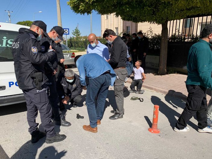 Konya’da, adliye bahçesinde avukata silahlı saldırı