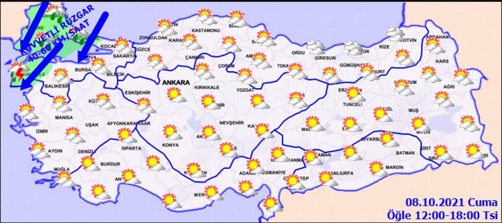 8 Ekim 2021: Bugün hava nasıl olacak?