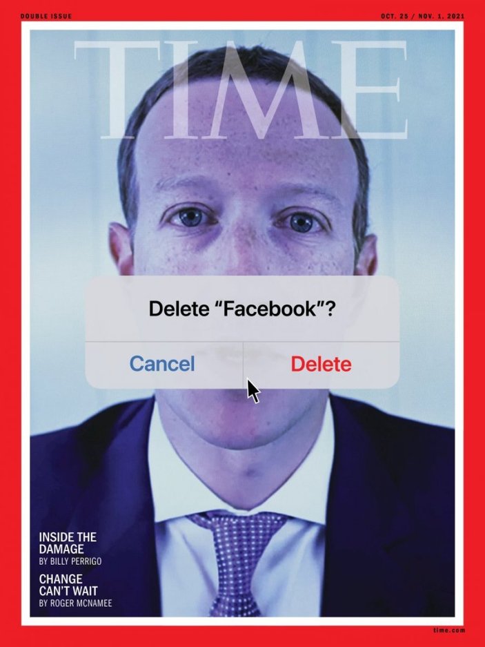 Time, Mark Zuckerberg'ü kapağına taşıdı