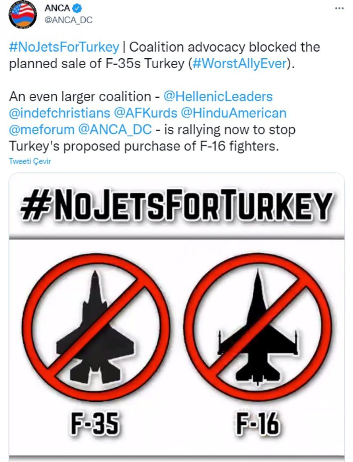 Türkiye'nin ABD'den istediği F-16'lara karşı Ermenistan harekete geçti